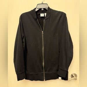adidas Originals Classic Black Bomber Jacket - Large